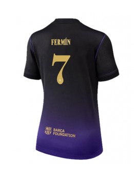 Ženski Nogometna dresi replika Barcelona Fermin Lopez #7 Gostujoči 2026-27 Kratek rokav Ženski Nogometna dresi replika Barcelona Fermin Lopez #7 Gostujoči 2026-27 Kratek rokav